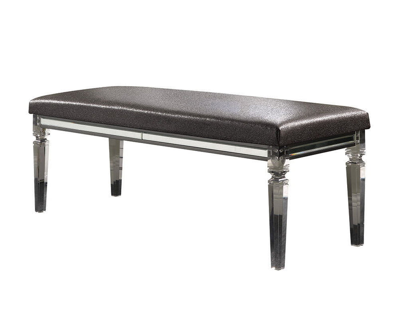 Sawyer - Bench - PU & Clear Acrylic - Grand Furniture GA
