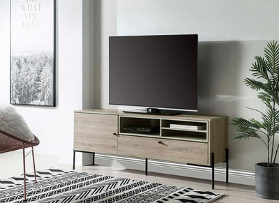 Hattie - TV Stand - Rustic Oak Finish - Grand Furniture GA