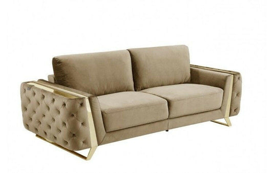 1051 - Contemporary Velvet Sofa - Stationary Sofas - Grand Furniture GA