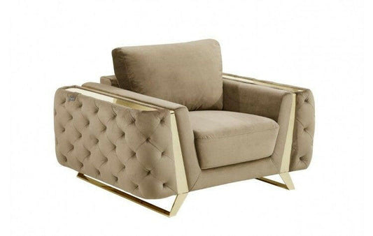 1051 - Contemporary Velvet Chair - Arm Chairs - Grand Furniture GA