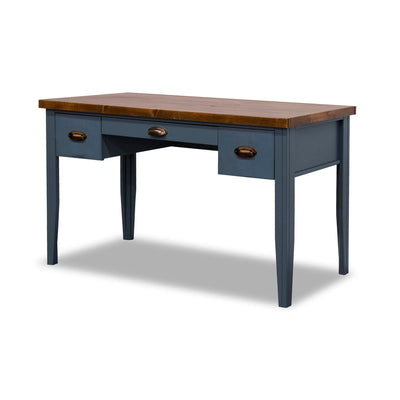 Nantucket - 53" Writing Desk - Blue Denim And Whiskey