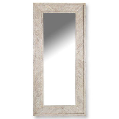 Crossings Monaco - Floor Mirror - Weathered Blanc