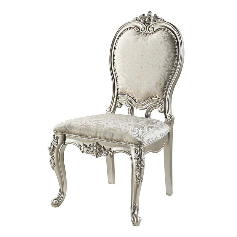 Bently - Side Chair (Set of 2) - Fabric & Champagne Finish - Grand Furniture GA