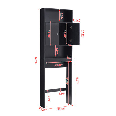 Home Bathroom Shelf Over-The-Toilet, Bathroom Spacesaver, Bathroom, Tollilet Storage Cabine