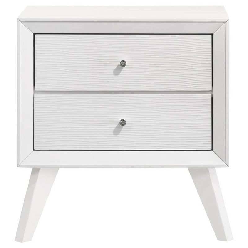 Janelle - 2-Drawer Nightstand - White