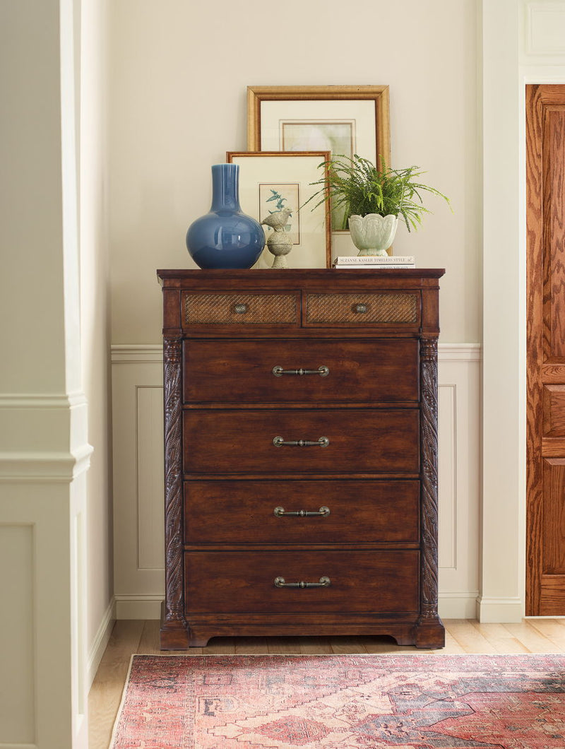 Charleston - Six-Drawer Chest - Dark Brown