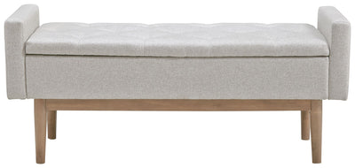 Briarson - Beige / Brown - Storage Bench