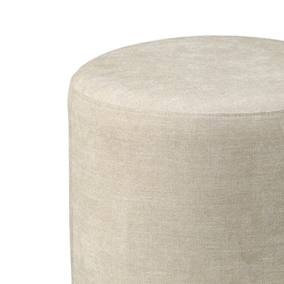 Anderson - Round Ottoman - Beige