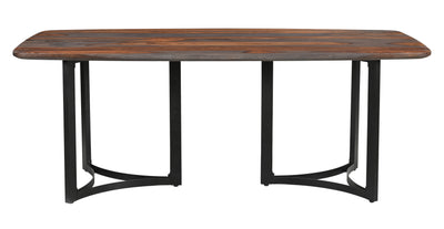 Halifax - Dining Table - Graystone / Black Powdercoat