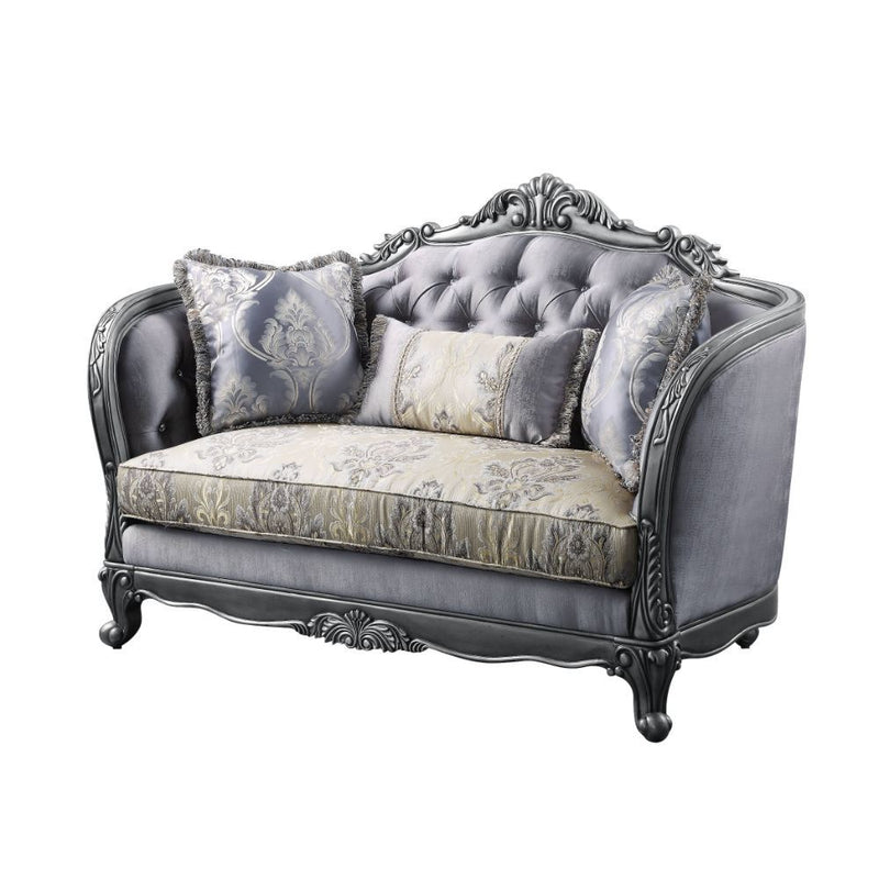 Ariadne - Loveseat - Fabric & Platinum - Grand Furniture GA