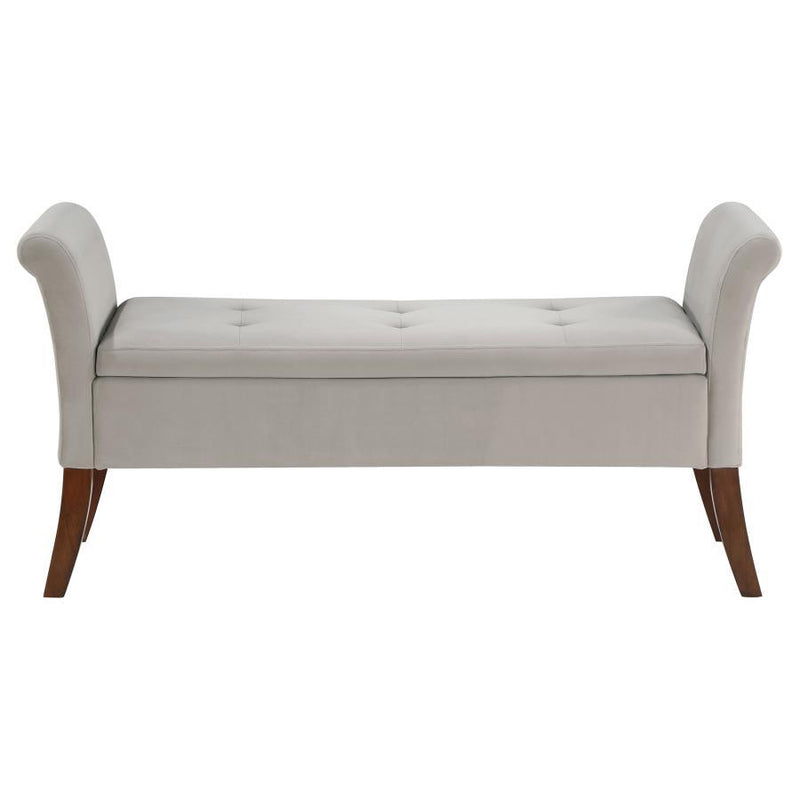 Farrah - Upholstered Rolled Arms Storage Bench