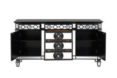 Varian II - Server - Black & Sliver Finish - Grand Furniture GA