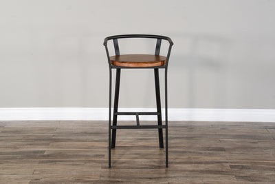 Metroflex - Barstool With Wood Seat