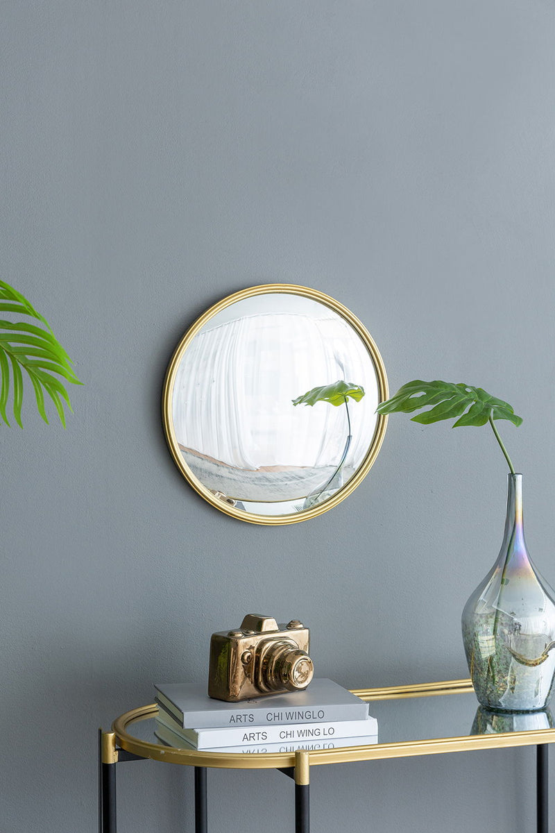 Round Mirror, Circle Mirror With Iron Frame For Living Room Bedroom Vanity, Entryway, Hallway