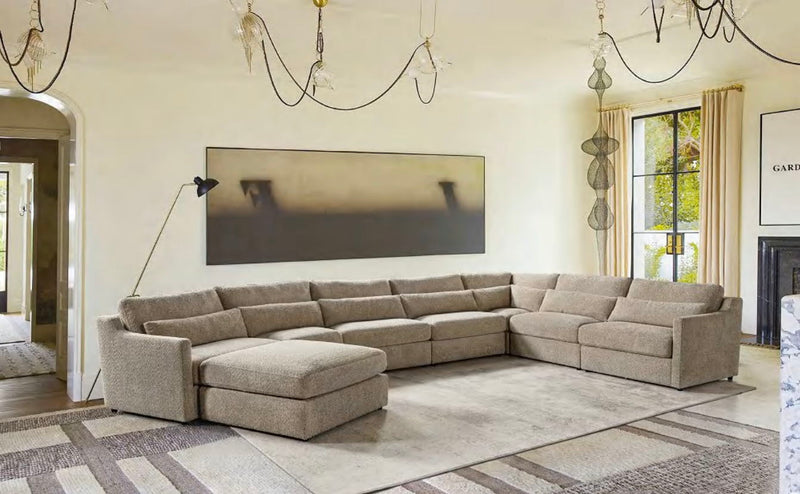 Hampshire Unbleached - Linen Modular Sectional