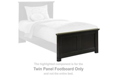 Maribel - Black - Twin Panel Footboard