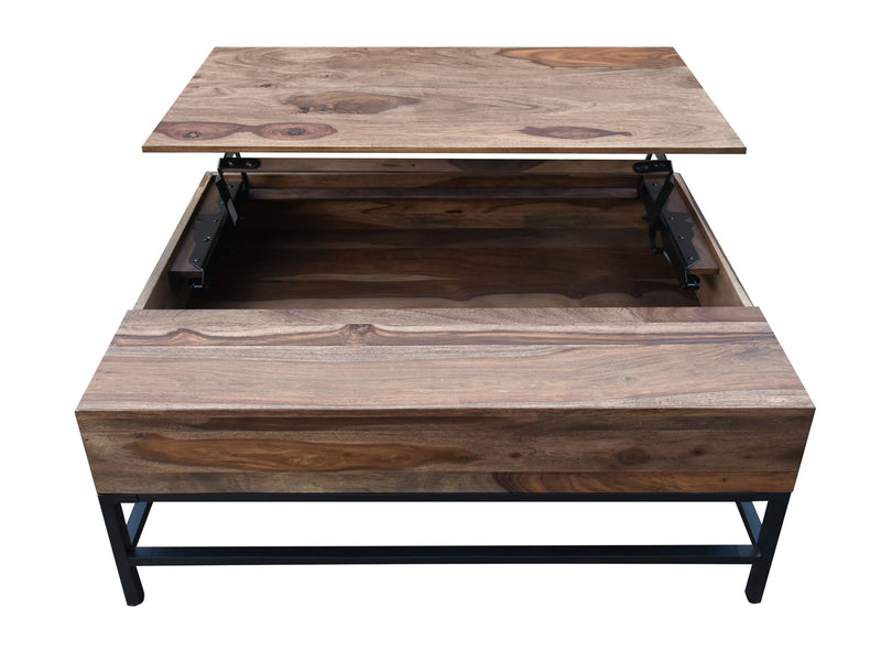 Springdale II - Lift Top Cocktail Table - Nut Brown