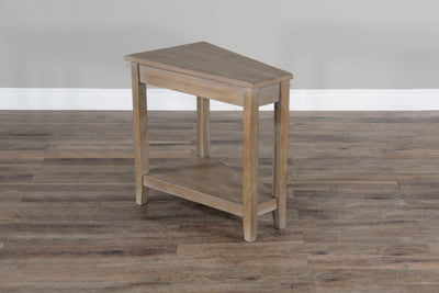 Chair Side Table - Gray - Light Brown