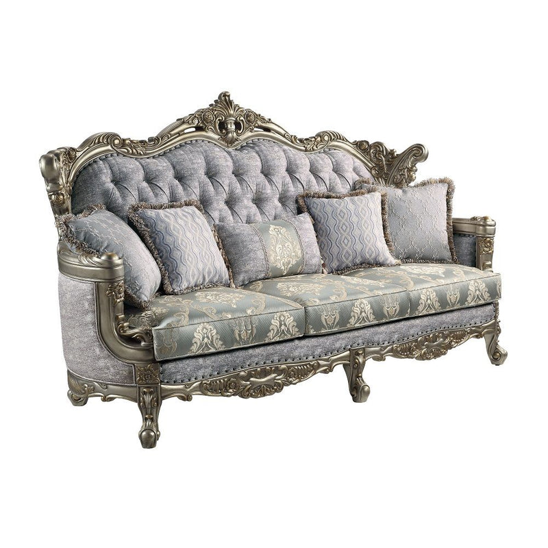 Miliani - Sofa With 5 Pillows - Antique Bronze