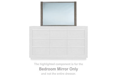 Anibecca - Weathered Gray - Bedroom Mirror