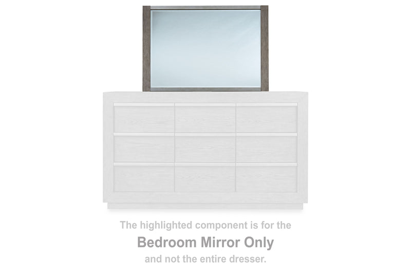 Anibecca - Weathered Gray - Bedroom Mirror
