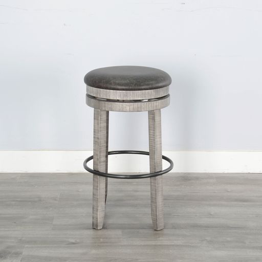 Alpine - Swivel Stool With Cushion Seat