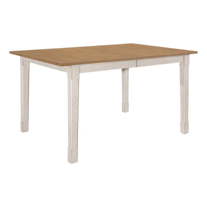 Kirby - Extension Leaf Dining Table - Rustic Off White