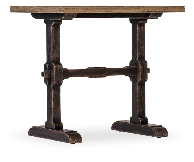 Americana - Trestle End Table - Dark Brown