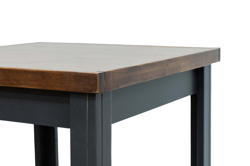 Essex - 24" Side Table - Black And Whiskey