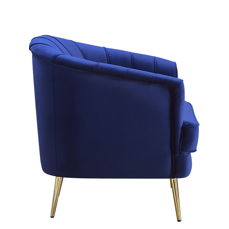 Eivor - Sofa - Blue Velvet - Grand Furniture GA