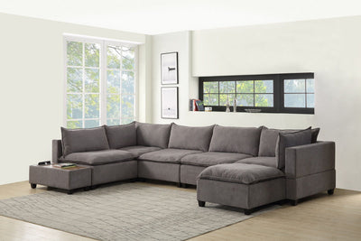 Madison - Modular Sectional Sofa Chaise With USB Storage Console Table