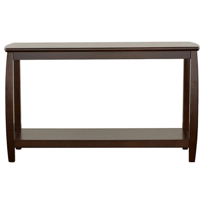 Dixon - Wood Entryway Console Table With Shelf - Cappuccino