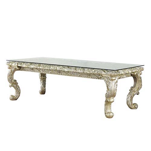 Vatican - Dining Table - Champagne Silver Finish - Grand Furniture GA