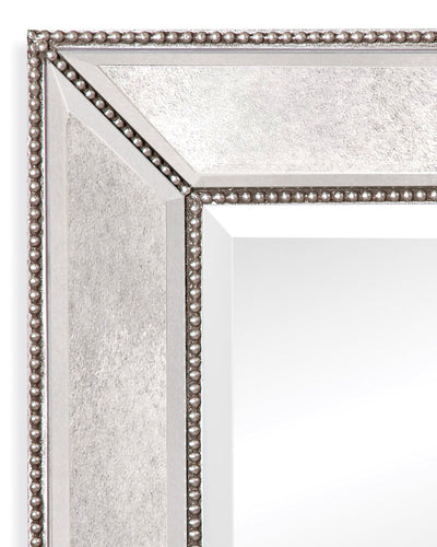 Beaded - Wall Mirror - Silver Leaf