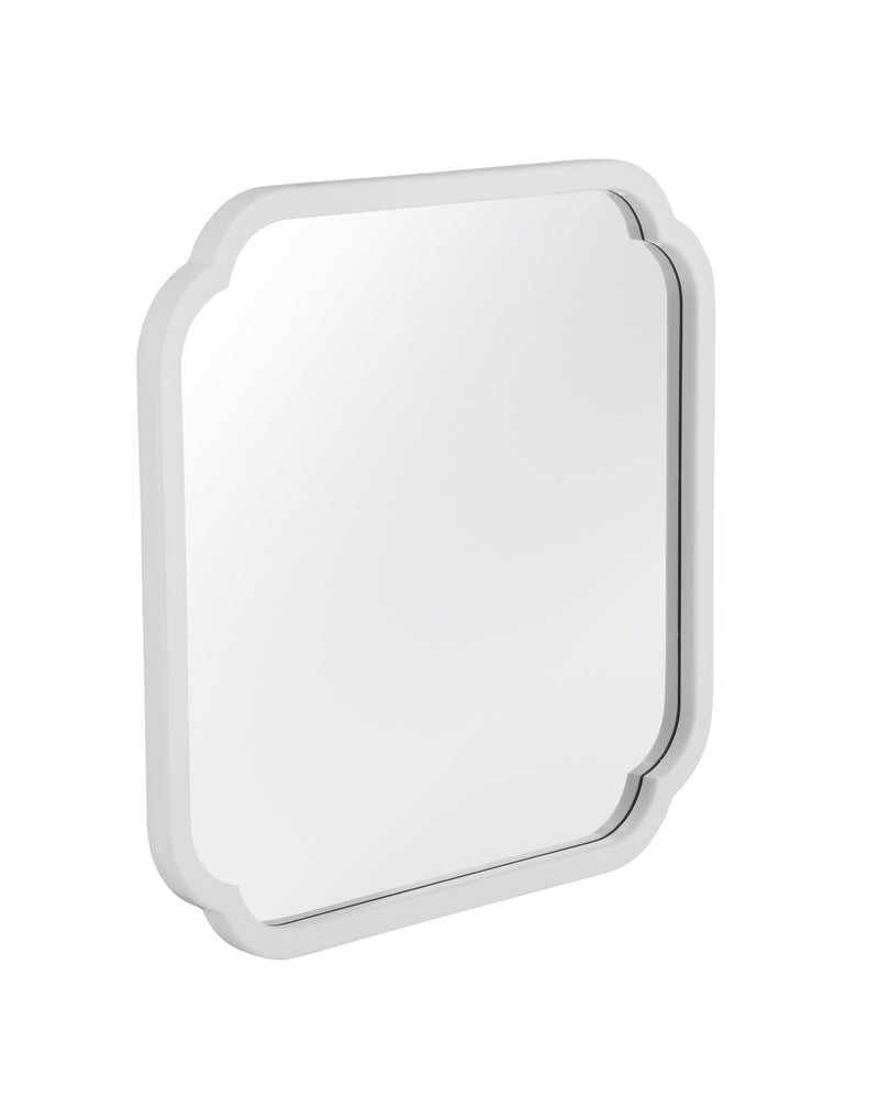 Clover - Square Wall Mirror - White