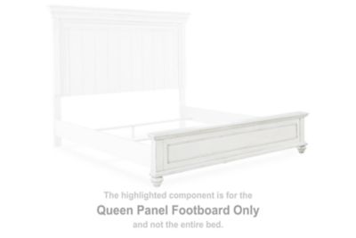 Kanwyn - Whitewash - Queen Panel Footboard