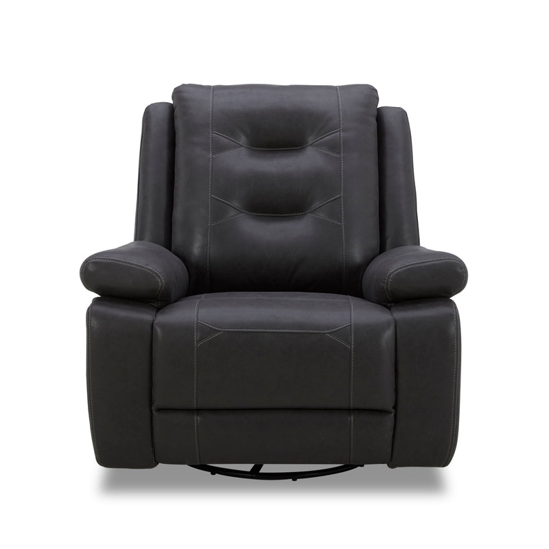 Caldwell - Power Swivel Glider Recliner - Tahoe Charcoal