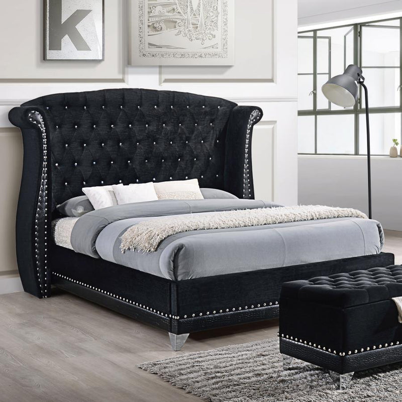 Barzini - Wingback Tufted Bed