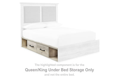 Cambeck - Whitewash - Queen/King Under Bed Storage