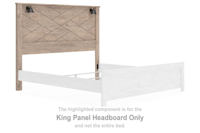 Senniberg - Light Brown - King Panel Headboard