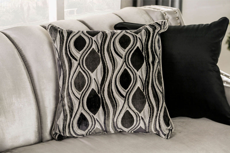 Elicia - Sofa - Silver / Black - Grand Furniture GA