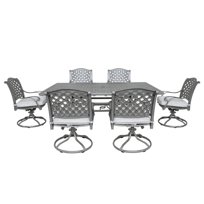 Outdoor Aluminum Dining Set With Cushion