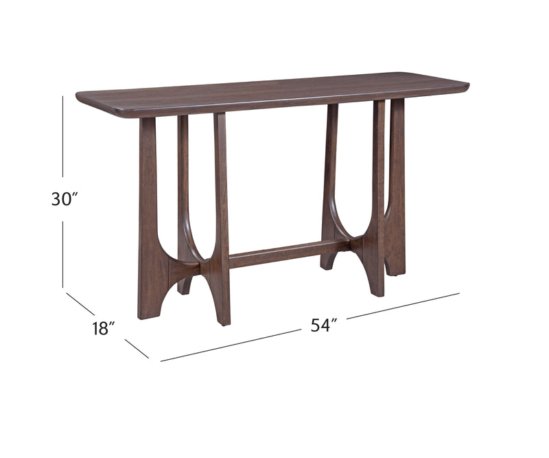 Dunnigan - Oak Console - Brown