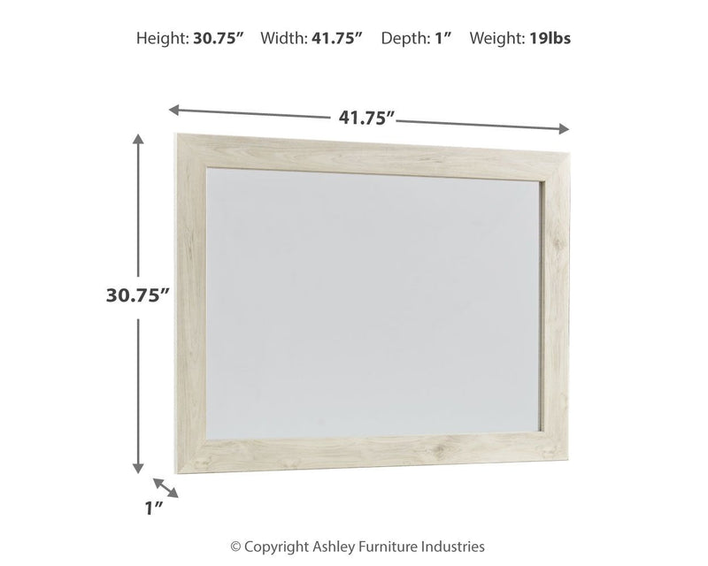 Cambeck - Whitewash - Bedroom Mirror