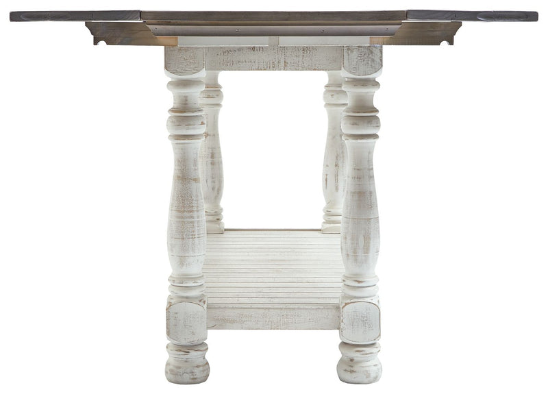 Havalance - Gray / White - Flip Top Sofa Table