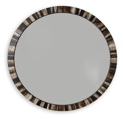 Ellford - Black / Brown / Cream - Accent Mirror