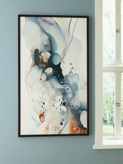 Foxenburg - Blue / Amber / White - Wall Art