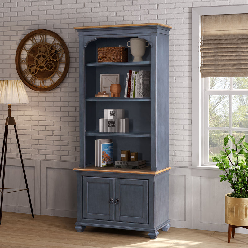 Americana - 84" Universal Pier Bookcase - Blue