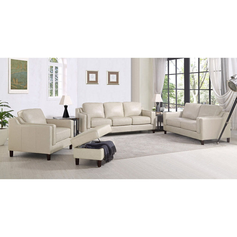 Bella - Leather Chair - Ivory