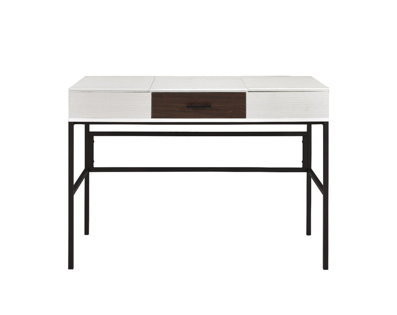 Verster - Desk - Natural & Black Finish - Grand Furniture GA